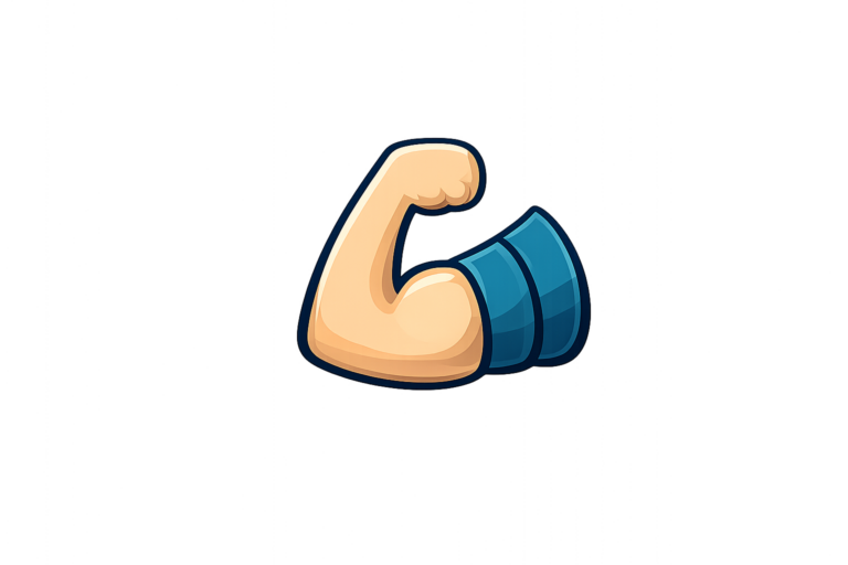 Flexed bicep mit teal Schweißband